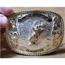 Montana Silversmiths Indian Rodeo Belt Buckle