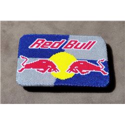 Montana Indian Red Bull Beaded Belt Buckle