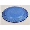Image 4 : Fire & Light Recycled Glass Cobalt Moonstone Plate