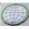 Image 1 : Antique Globe Form Stained Leaded Glass Window