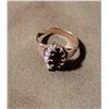 Image 1 : 10k Yellow Gold Garnet and Pearl Ring