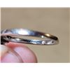 Image 3 : 14k White Gold and Diamond Engagement Ring