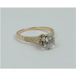 10k Gold Montana White Sapphire Ring