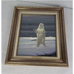 Jerome Jerry Johnson Montana Polar Bear Painting