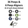 Image 1 : 36 x Peeps & 6 x Peep Aligner