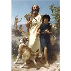 William Bouguereau - Homer and His Guide 1874