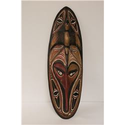 VINTAGE HAND CARVED TRIBAL MASK LARGE