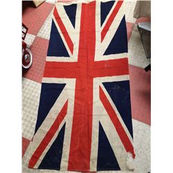 ANTIQUE UNION JACK NAVAL FLAG