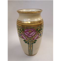 1927 HAND PAINTED ART NEAUVEAU VASE SIGNED