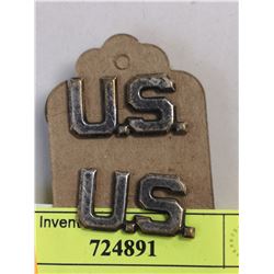WW2 US MILITARY LAPEL PIN SET