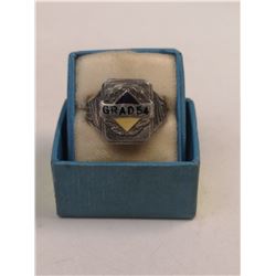 SILVER 1954 GRAD RING IN BOX VINTAGE