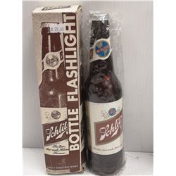 SCHLITZ BEER BOTTLE FLASHLIGHT WITH BOX