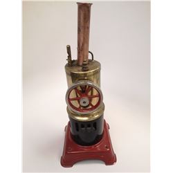 VINTAGE GERMAN UPRIGHT STEAM ENGINE