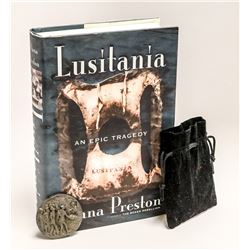 1915 LUSITANIA SHIPWRECK TOKEN WITH BOOK