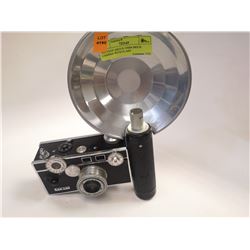 VINTAGE ARGUS 35MM BRICK CAMERA WITH FLASH