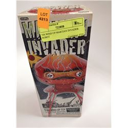 TIN WIND UP MARTIAN INVADER ROBOT