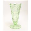 Image 1 : ANTIQUE URANIUM GLASS GREEN VASE