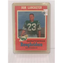 1971 RON LANCASTER CFL FOOTBALL CARD