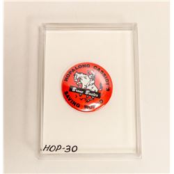 1950S HOPALONG CASSIDY SAVING RODEO BUTTON