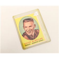 1958 LEIGH MCMILLAN EDMONTON CFL ROOKIE CARD