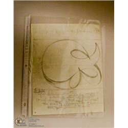 MARY BORGSTROM ORIGINAL POTTERY DRAWING