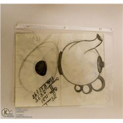 MARY BORGSTROM ORIGINAL POTTERY DRAWING