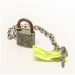 ANTIQUE SLAYMAKER LOCK WITH KEY
