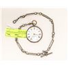 Image 1 : 1800S KEY WOUND ENGLISH POCKET WATCH SILVER