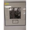 Image 1 : AUTOGRAPHED FRAMED WAYNE AND SHUSTER PICTURE