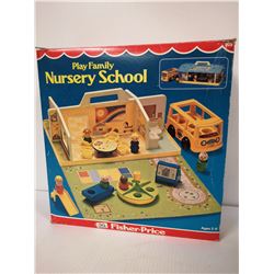 1978 FISHER PRICE NURSERY SCHOOL PLAYSET IN BOX