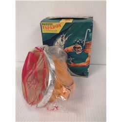 ANTIQUE SPANISH DIVE MASK IN BOX