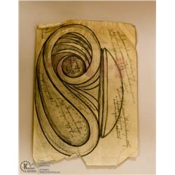 MARY BORGSTROM ORIGINAL POTTERY DRAWING