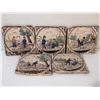 Image 1 : SET OF 5 1700S NY DUTCH FIREPLACE DECORATIVE TILES