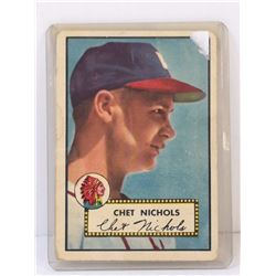 1952 TOPPS CHET NICHOLS BASEBALL CARD