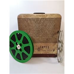 1940S AMPRO 16MM PROJECTOR WITH REELS