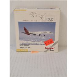 BRITISH WORLD AIRWAYS BOEING 737 DIECAST PLANE