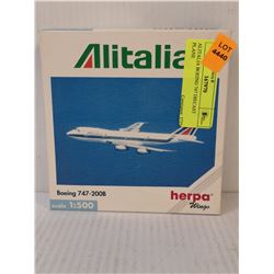 ALITALIA BOEING 747 DIECAST PLANE