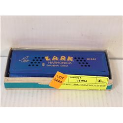 VINTAGE LARK HARMONICA IN BOX
