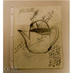 MARY BORGSTROM ORIGINAL POTTERY DRAWING