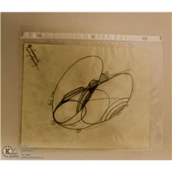 MARY BORGSTROM ORIGINAL POTTERY DRAWING