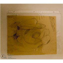 MARY BORGSTROM ORIGINAL POTTERY DRAWING