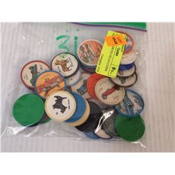 LOT OF 31 ASSORTED JELL-O COINS  VINTAGE