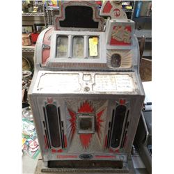 ANTIQUE LIBERTY BELL 5 CENT SLOT MACHINE BARN FIND