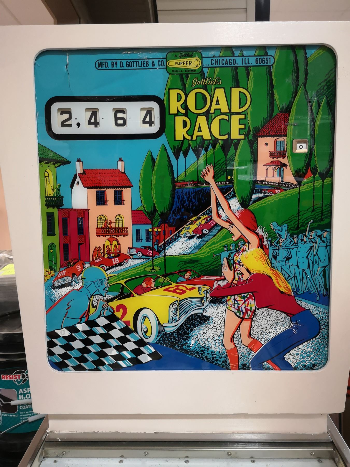 VINTAGE GOTTLIEB ROAD RACE PINBALL MACHINE