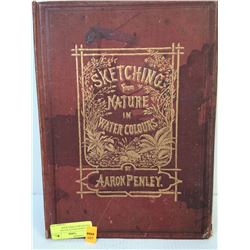 1890 AARON PENLEY WATER COLOUR SKETCHING BOOK