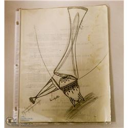 MARY BORGSTROM ORIGINAL POTTERY DRAWING