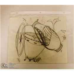 MARY BORGSTROM ORIGINAL POTTERY DRAWING