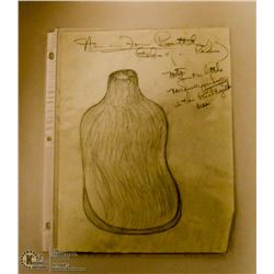 MARY BORGSTROM ORIGINAL POTTERY DRAWING