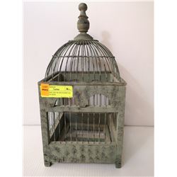 SHOW HOME DECOR WOOD/METAL CAGE 16 IN HIGH