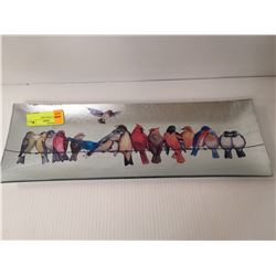 BIRDS ON A WIRE DISH